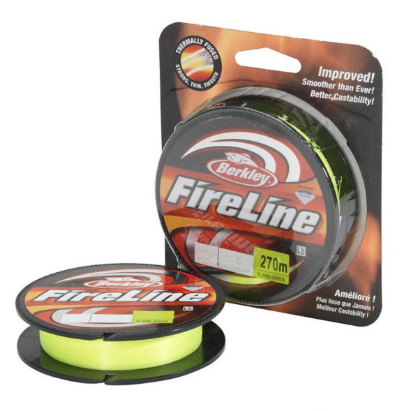 Леска Berkley FireLine 0,15mm 7,9kg 270m, Flame Green (зелёный неон) в Рязани