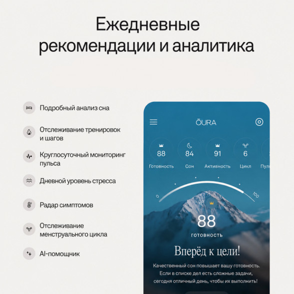 Умное кольцо Oura Ring 5 (размер 7), розовое золото/Deep Rose в Рязани