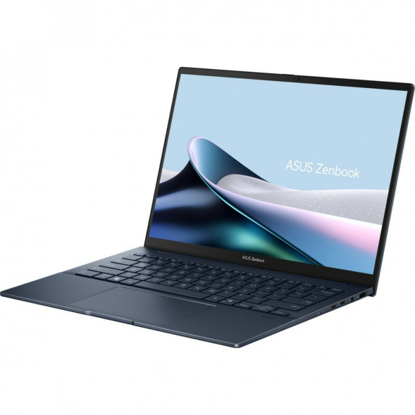 Ноутбук ASUS Zenbook 14 UX3405CA-ST1350 (14&amp;quot;, OLED, Intel Core Ultra 5 225H 1.7ГГц, 14-ядер, 16ГБ LPDDR5x, 512ГБ SSD, Intel Arc 130T, без ОС), синий в Рязани
