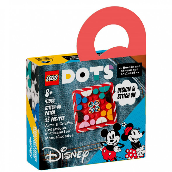 Конструктор LEGO DOTS 41963 Пластина-нашивка с тайлами «Микки и Минни Маус» в Рязани