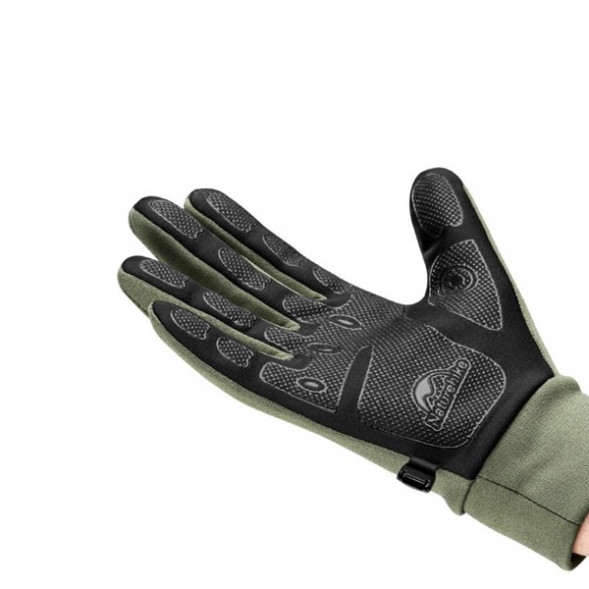Перчатки сенсорные спортивные Naturehike Outdoor Full Touch GL10 (серый, L) в Рязани