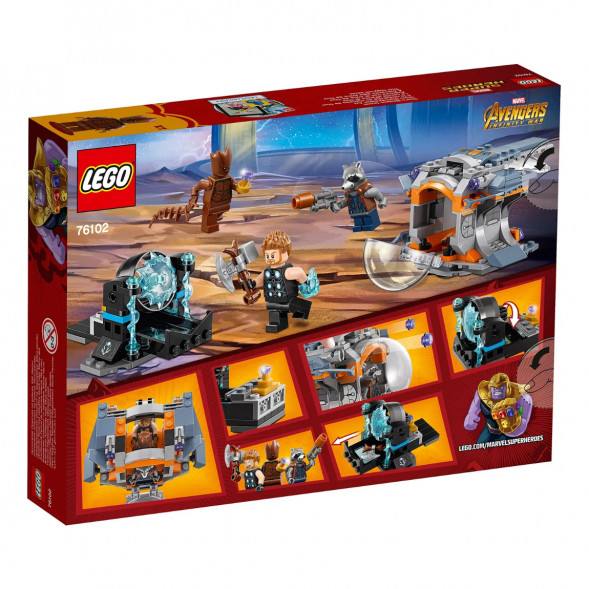 Конструктор LEGO Super Heroes 76102 Война бесконечности: В поисках оружия Тора в Рязани