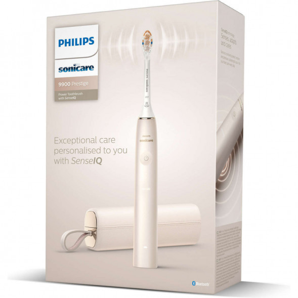 Звуковая зубная щетка Philips Sonicare 9900 Prestige HX9992, золотистое шампанское в Рязани