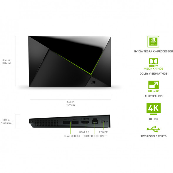 ТВ-приставка NVIDIA SHIELD TV PRO, черный в Рязани