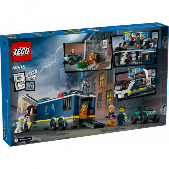Конструктор LEGO City 60418 Полицейский грузовик криминалистической лаборатории в Рязани