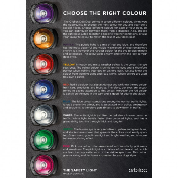Фонарь для собак Orbiloc Dog Dual Signal Colours, синий в Рязани