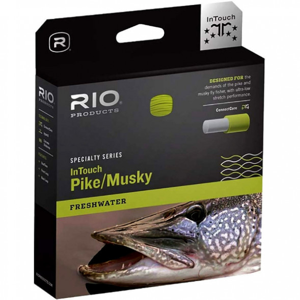 Леска RIO InTouch Pike/Musky WF8F/I, Gray/Yellow в Рязани