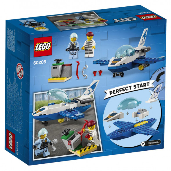 Конструктор LEGO City Police 60206 Воздушная полиция: патрульный самолет в Рязани
