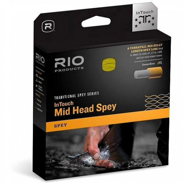 Леска RIO InTouch Mid Head Spey 9/10F 710gr, Green/Orange/Straw в Рязани
