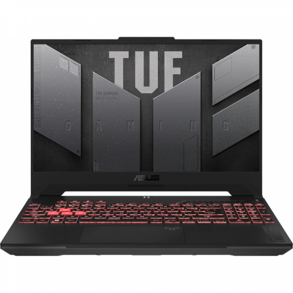 Ноутбук ASUS TUF Gaming 15 FA507NV-LP160 AMD Ryzen 5 7535HS, RAM 16 ГБ, SSD 512 ГБ, NVIDIA GeForce RTX 4060 для ноутбуков (8 Гб), Без системы, (90NR0E85-M00DT0), серый в Рязани