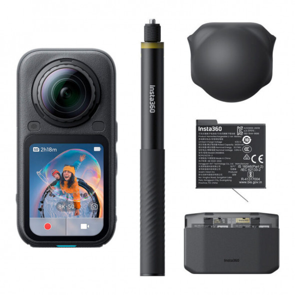 Экшн-камера Insta360 X6 Essentials Bundle, Black в Рязани