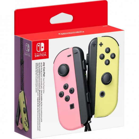 Геймпад Nintendo Switch Joy-Con controllers Duo, пастельный розовый / пастельный жёлтый в Рязани