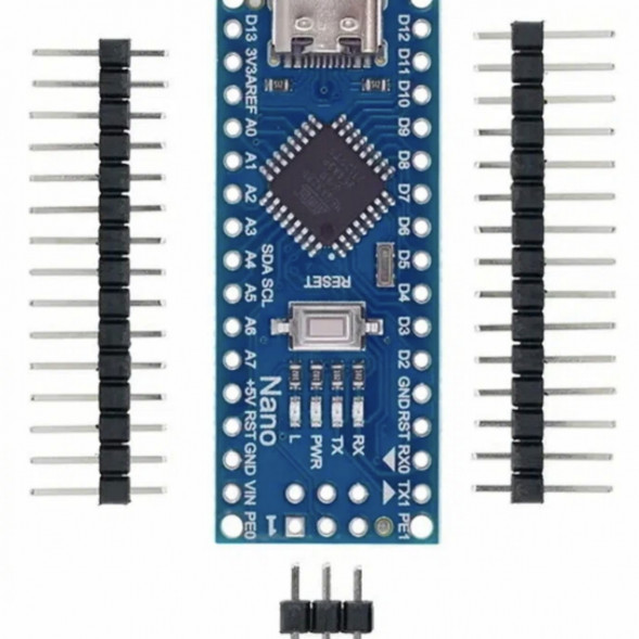 Микроконтроллер Arduino NANO TYPE-C V3.0 (совместимый) Atmega328 CH340 в Рязани