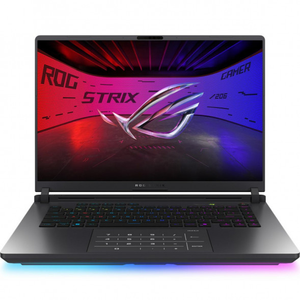 Ноутбук игровой ASUS ROG Strix G16 G615JMR-TS415 (16&amp;quot;, IPS, Intel Core i7-14650HX 2.2ГГц, 16-ядерный, 16ГБ DDR5, 512 ГБ SSD, NVIDIA GeForce RTX 5060 - 8 ГБ, без ОС), серый в Рязани