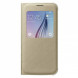Чехол для Samsung Galaxy S6 S-View Cover (EF-CG920BFE), Gold в Рязани