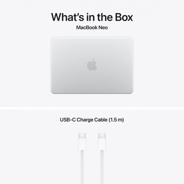 Ноутбук Apple MacBook Neo MHFC4 (A18 Pro 5-Core GPU, 8/512GB), Серебристый/Silver в Рязани