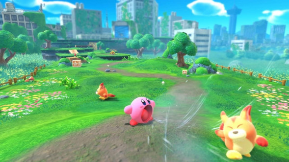 Игра Kirby and the Forgotten Land + Star-Crossed World [Nintendo Switch 2, английская версия] в Рязани