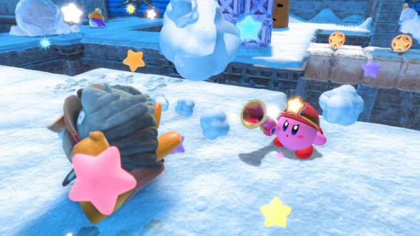 Игра Kirby and the Forgotten Land + Star-Crossed World [Nintendo Switch 2, английская версия] в Рязани
