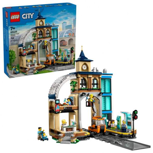 Конструктор LEGO City 60469 Центральный железнодорожный вокзал в Рязани