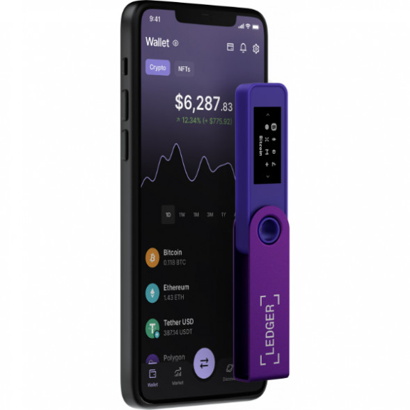 Криптокошелек Ledger Nano S Plus 1 шт., Purple Amethyst в Рязани