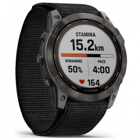 Умные часы Garmin Enduro 2 угольно-серый DLC титановый с нейлоновым ремешком UltraFit 010-02754-01 в Рязани