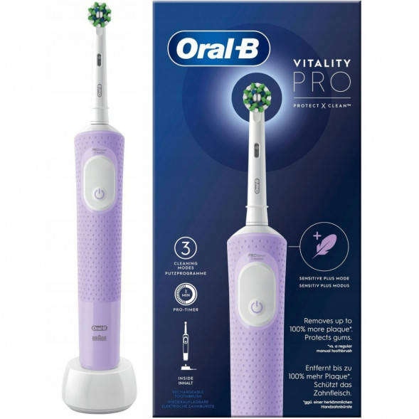 Электрическая зубная щетка Oral-B Vitality Pro D103, фиолетовый в Рязани