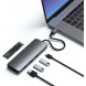 Док-станция Satechi USB-C Hybrid Multiport Adapter (with SSD Enclosure M.2 SATA, 2xUSB 3.1, USB Type-C, HDMI), Серый ST-UCHSEM в Рязани