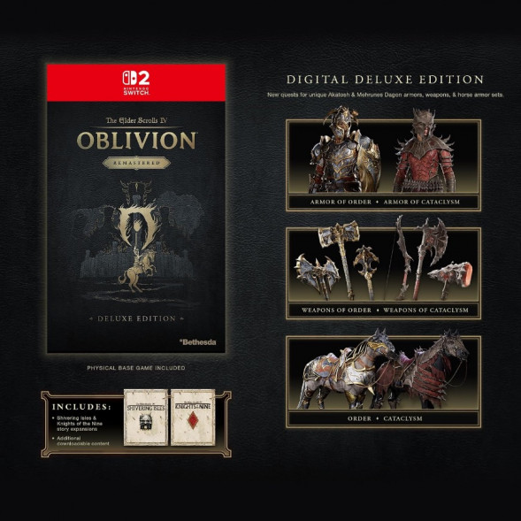 Игра The Elder Scrolls IV: Oblivion Remastered. Deluxe Edition [Nintendo Switch 2, английская версия] в Рязани