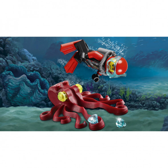 Конструктор LEGO City Deep Sea Explorers 60090 Глубоководный скутер в Рязани