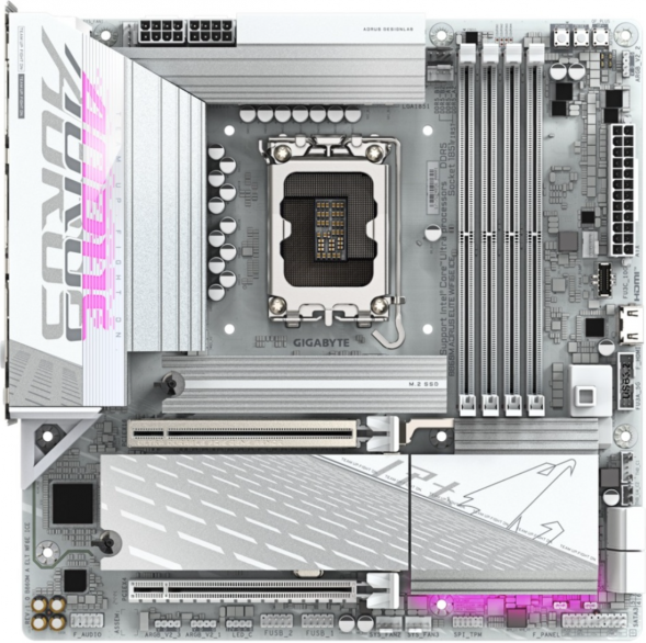Материнская плата Gigabyte B860M AORUS ELITE WIFI6E ICE (LGA1851, mATX) в Рязани