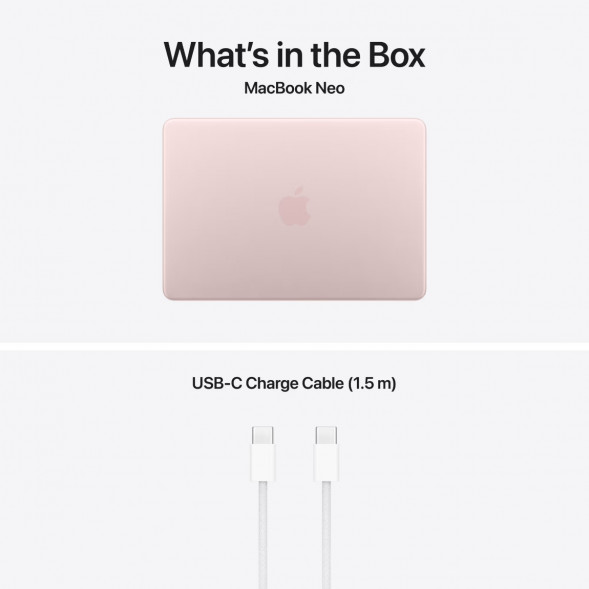 Ноутбук Apple MacBook Neo MHFJ4 (A18 Pro 5-Core GPU, 8/512GB), Розовый/Blush в Рязани