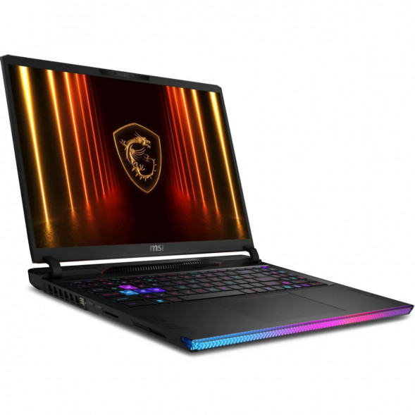 Ноутбук MSI Raider 16 HX AI A2XWHG-814XRU (16&amp;quot;, IPS, Intel Core Ultra 7 255HX 2.4ГГц, 20 ядер, 32ГБ DDR5, 1ТБ SSD, NVIDIA GeForce RTX 5070 Ti 12 ГБ, FreeDOS), черный в Рязани