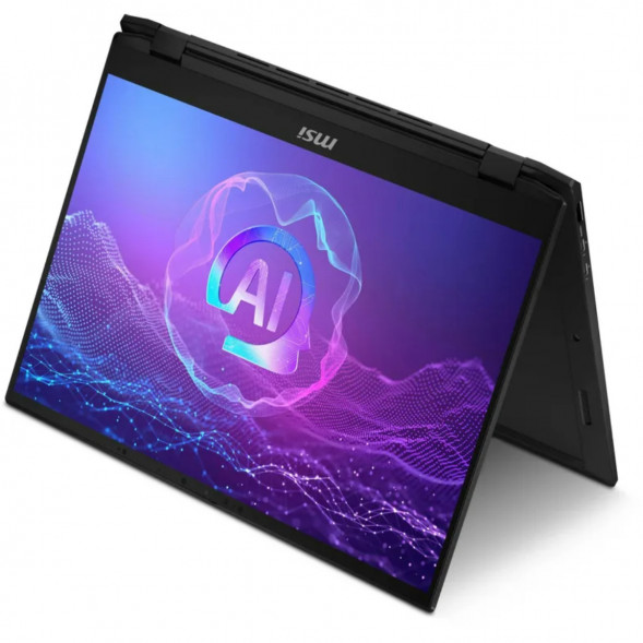 Ноутбук трансформер MSI Summit 16 AI Evo A2HMTG-057RU (16&amp;quot;, IPS, Intel Core Ultra 7 255H 2ГГц, 16 ядер, 16ГБ LPDDR5, 1ТБ SSD, Intel Arc 140T, Windows 11 Home), черный в Рязани