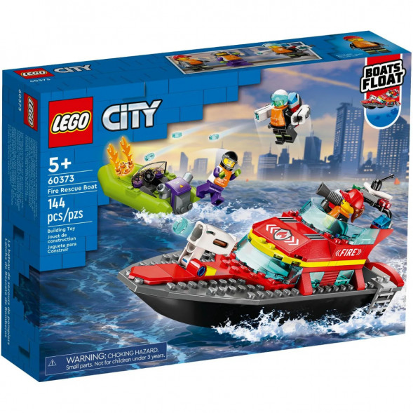 Конструктор LEGO City 60373 &amp;quot;Пожарно-спасательная лодка&amp;quot;, 144 деталей в Рязани