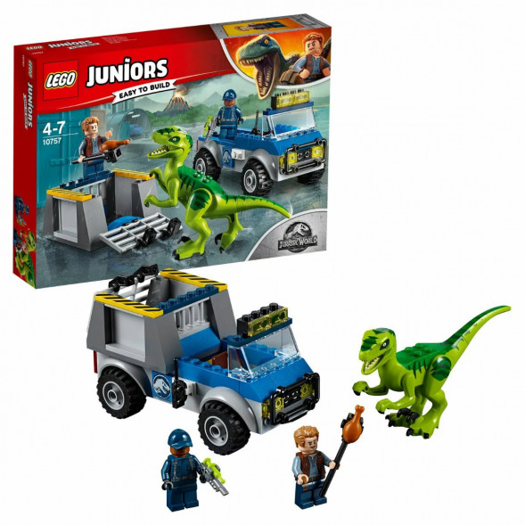 Конструктор LEGO Juniors 10757 Грузовик спасателей для перевозки раптора в Рязани
